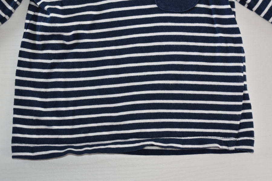 Striped cat pocket top