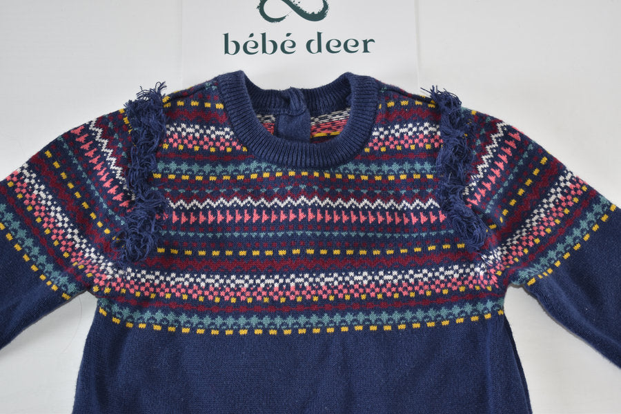 Fair isle bear knitted dress