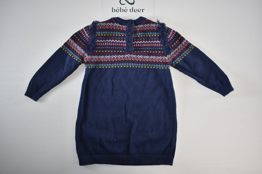 Fair isle bear knitted dress