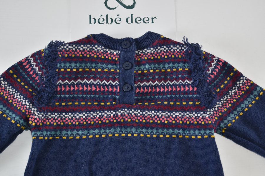 Fair isle bear knitted dress