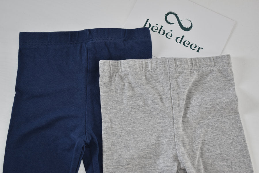 2 pack bow detail leggings