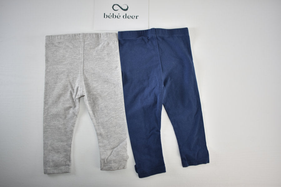 2 pack bow detail leggings