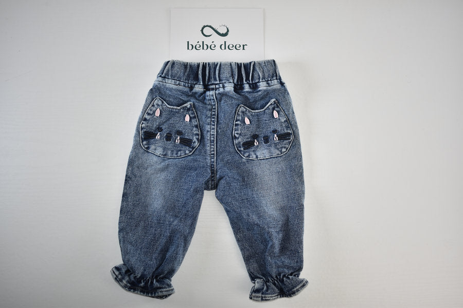 Cat pocket jeans