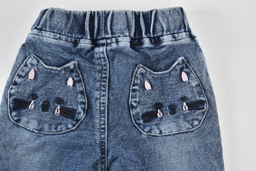 Cat pocket jeans