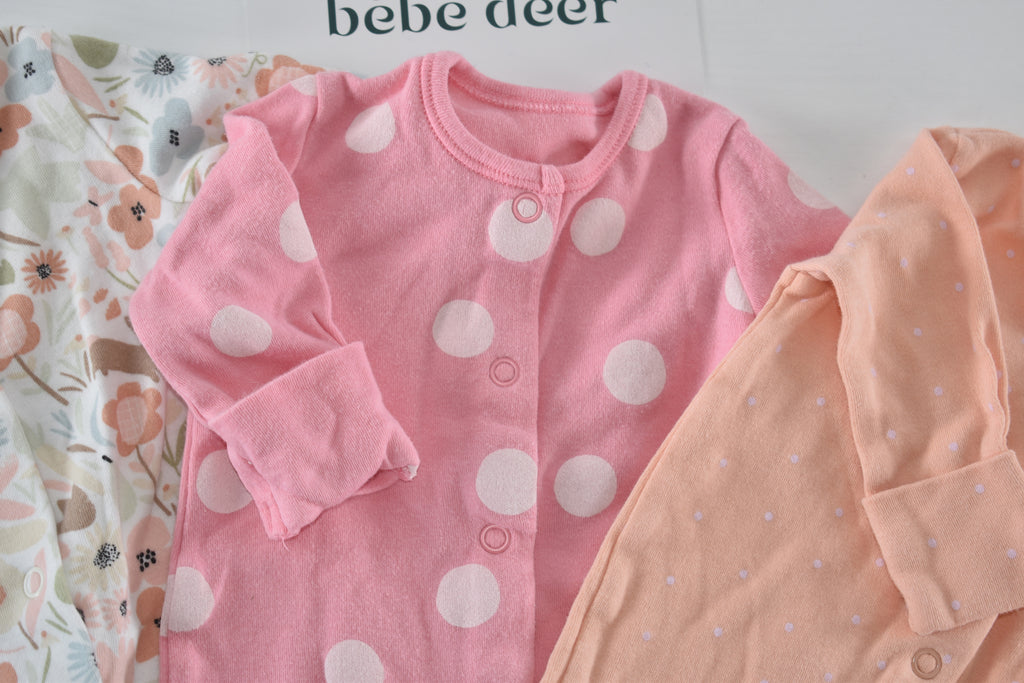 TINY BABY – Set of 3 sleepsuits