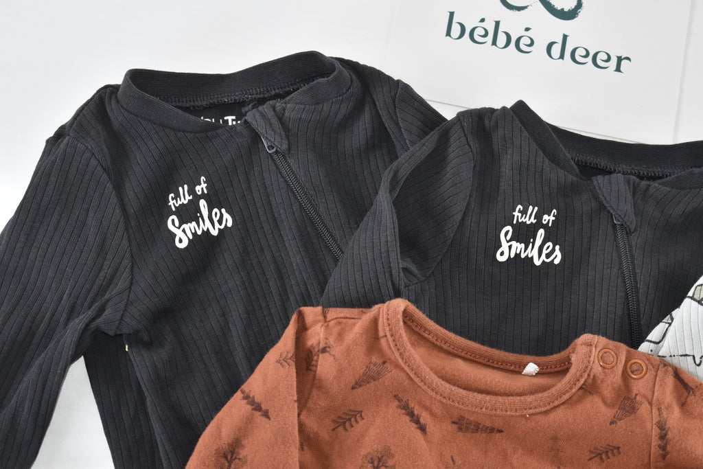 Set of 1 bodysuit & 3 sleepsuits