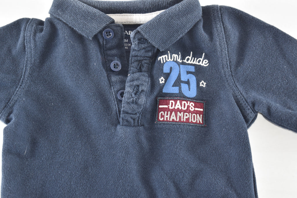 Navy “Mini dude” polo top