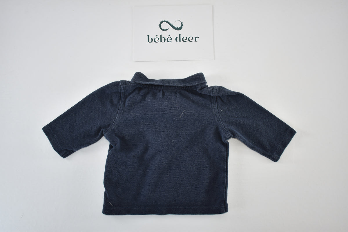 Navy “Mini dude” polo top