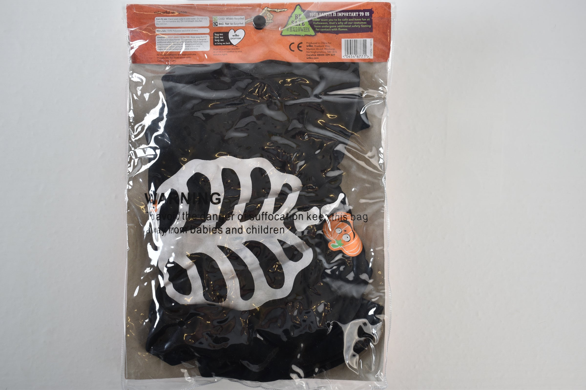 NWT Halloween colourful skeleton costume jumpsuit