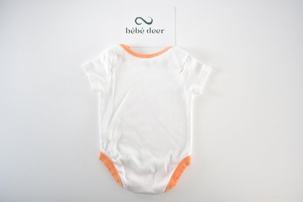 Halloween "Our Little Pumpkin" bodysuit with pumpkin print