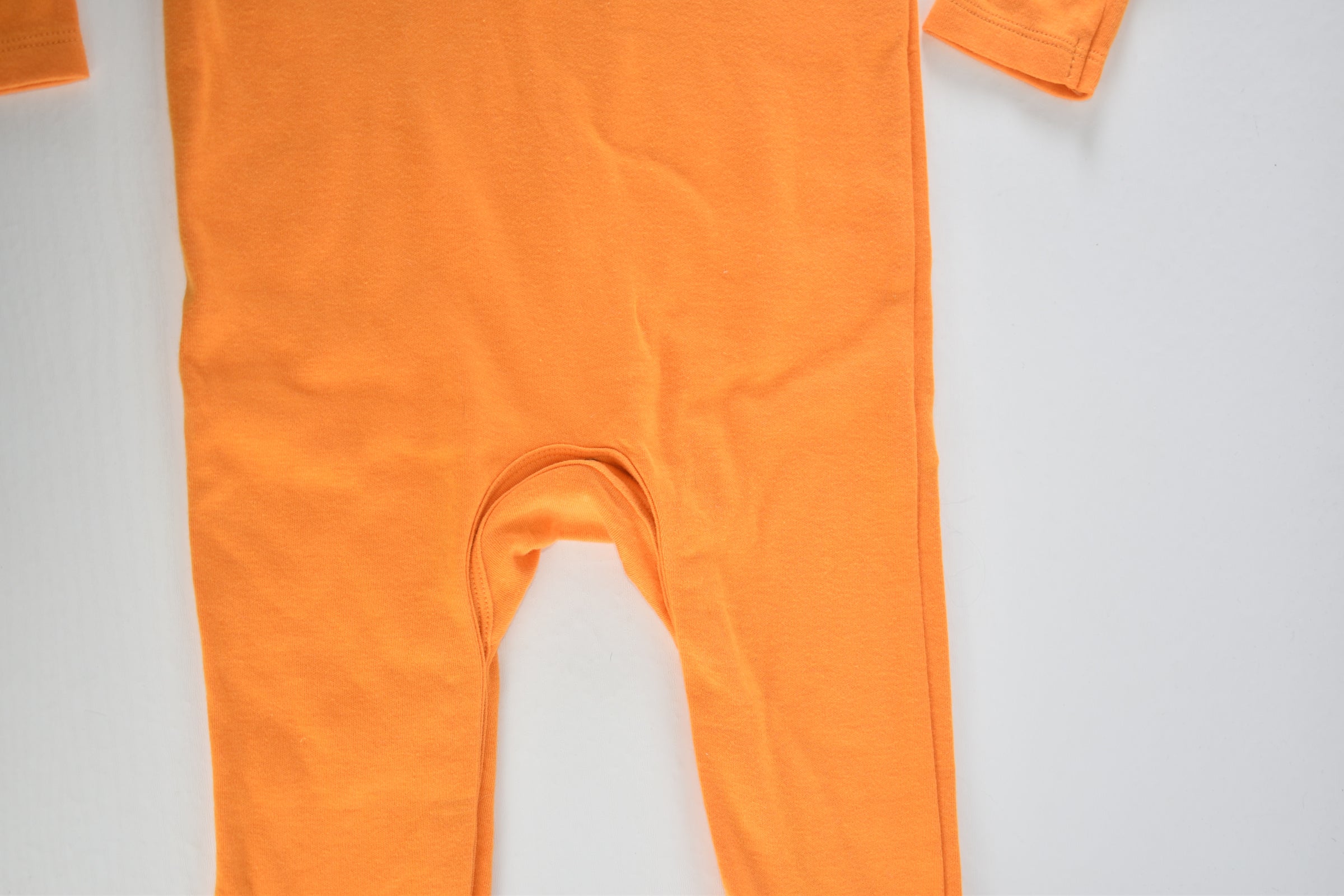 Halloween pumpkin sleepsuit with matching pumpkin hat