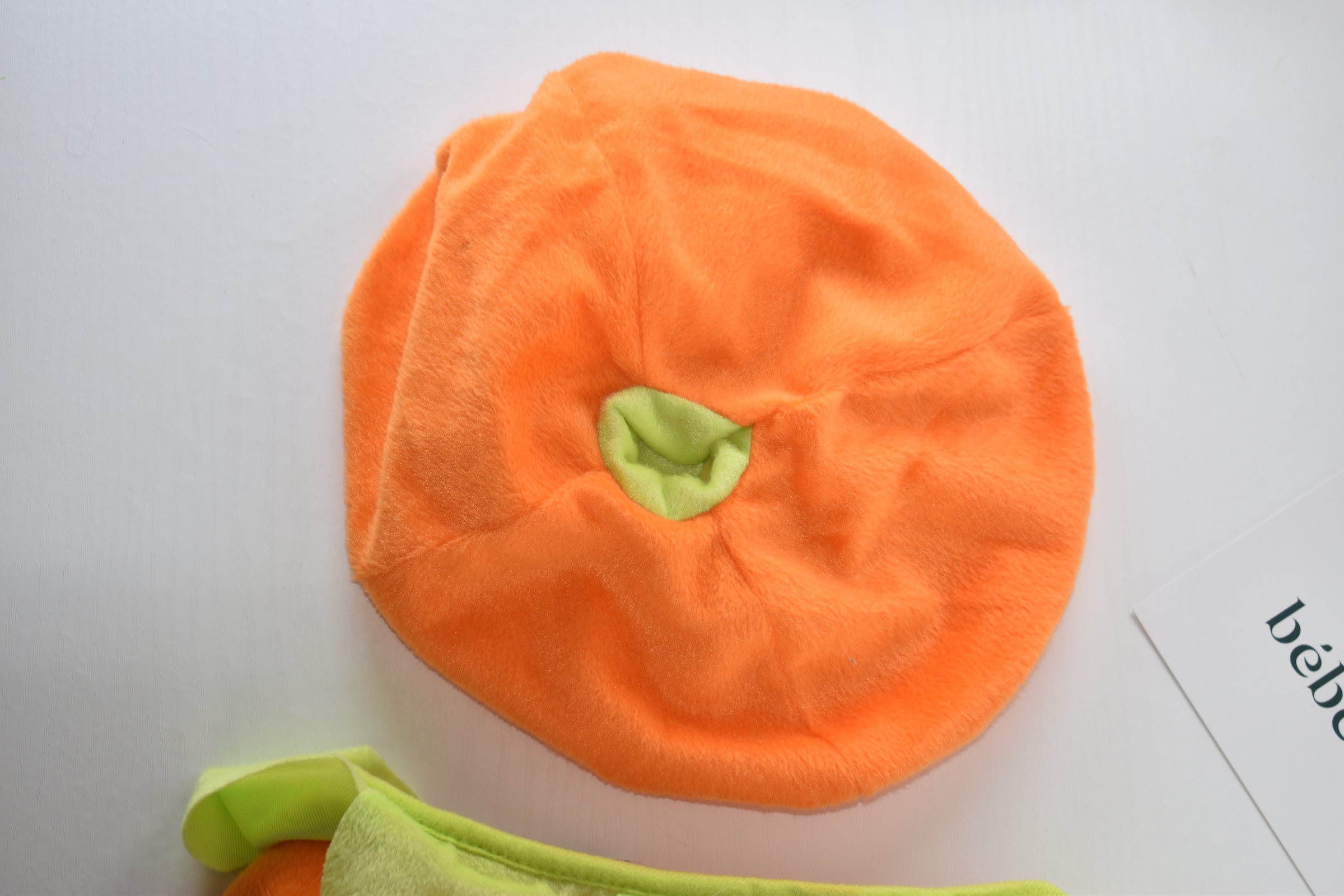 Halloween pumpkin baby costume with matching hat