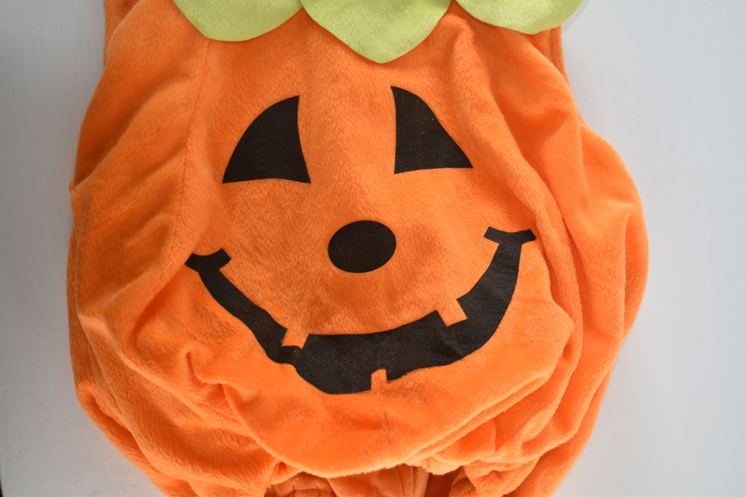 Halloween pumpkin baby costume with matching hat