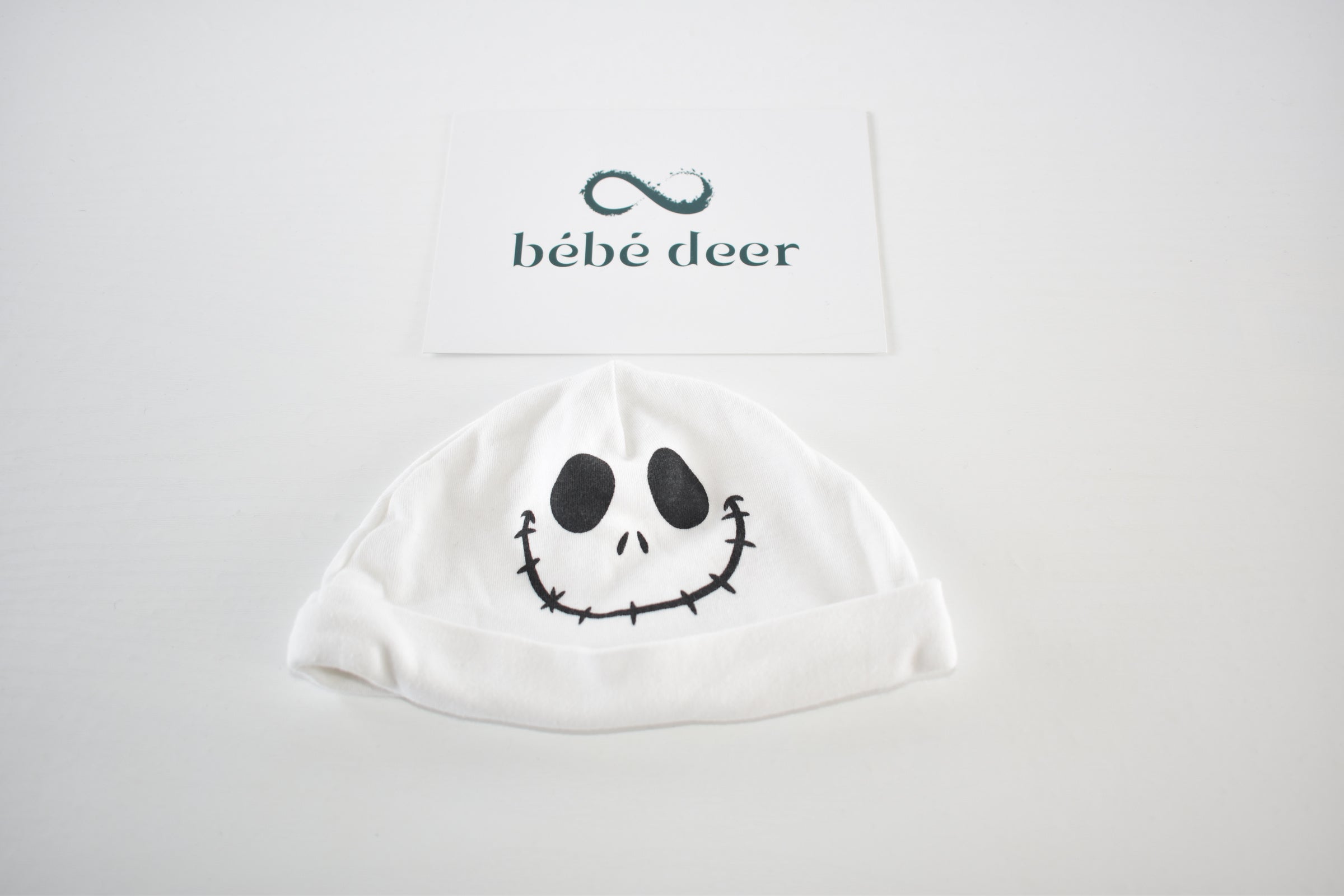 Jack Skellington print baby hat