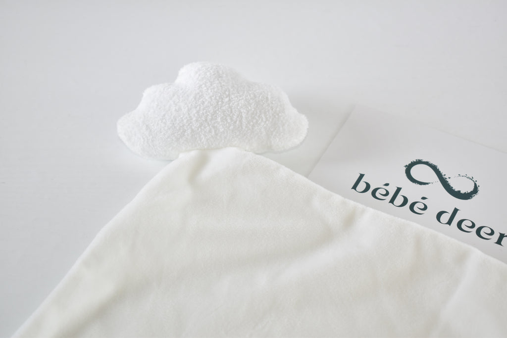 Soft white cloud comforter