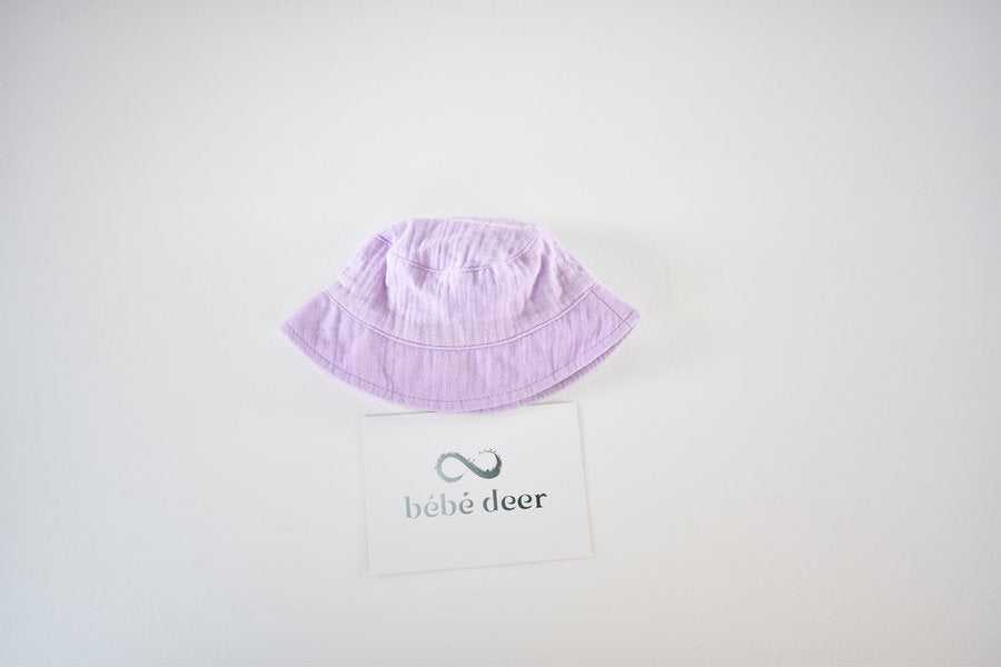 Lilac sun hat 0/3 months