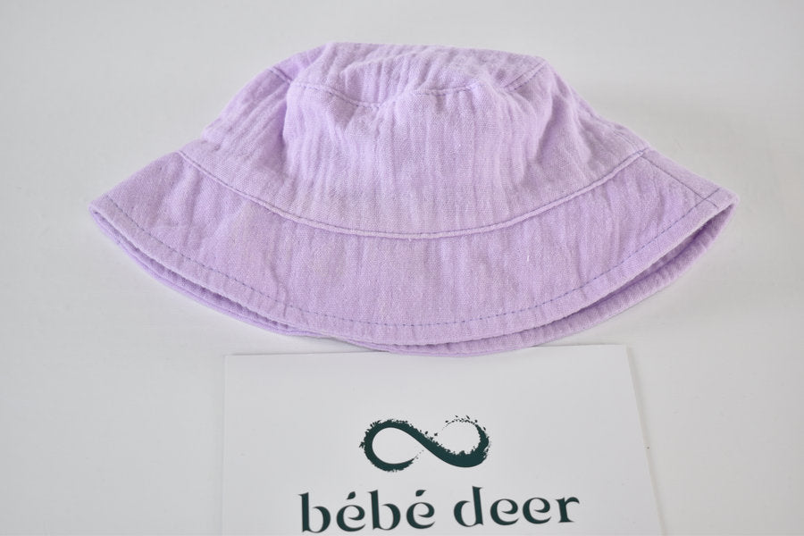 Lilac sun hat 0/3 months