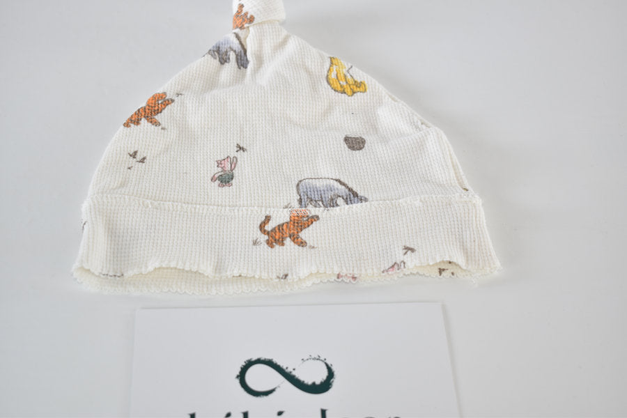 Winnie the Pooh double layer hat 6/9 months