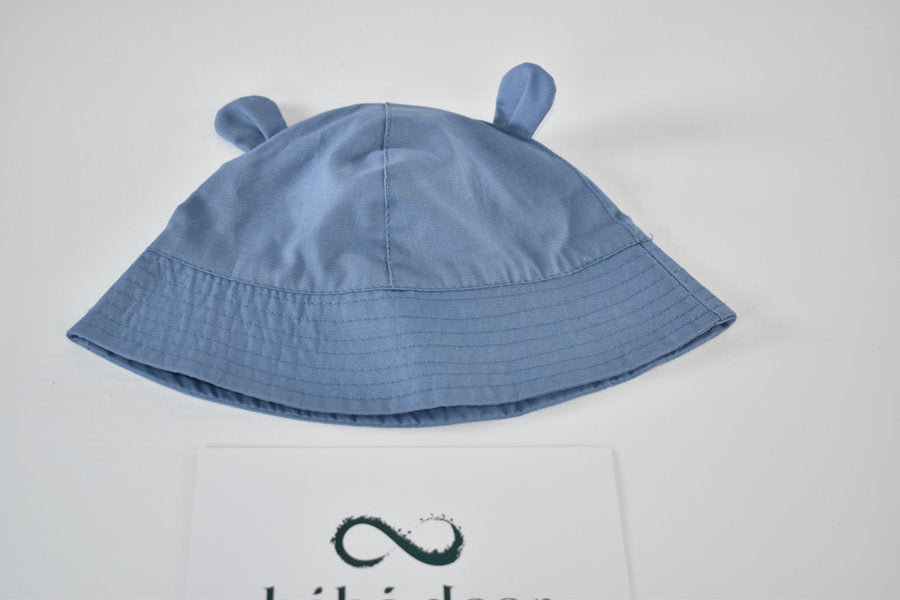 Blue sun hat with ears 0/3 months