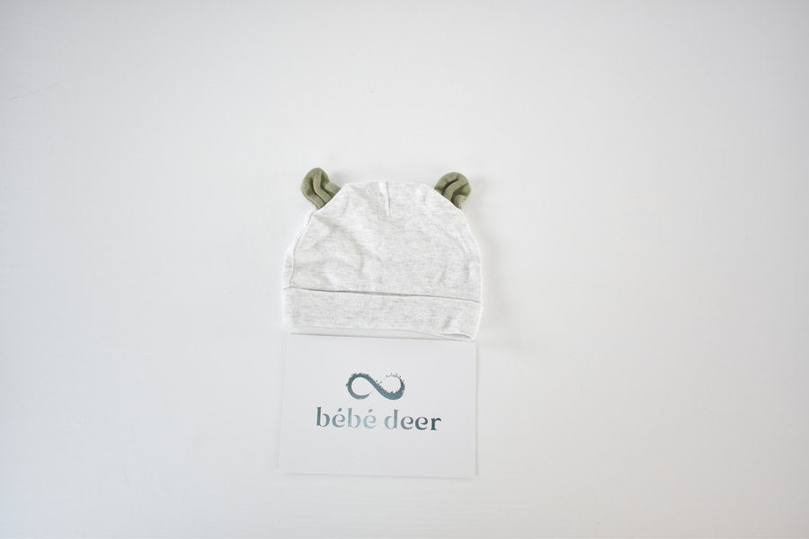 Organic cotton hat with ears newborn
