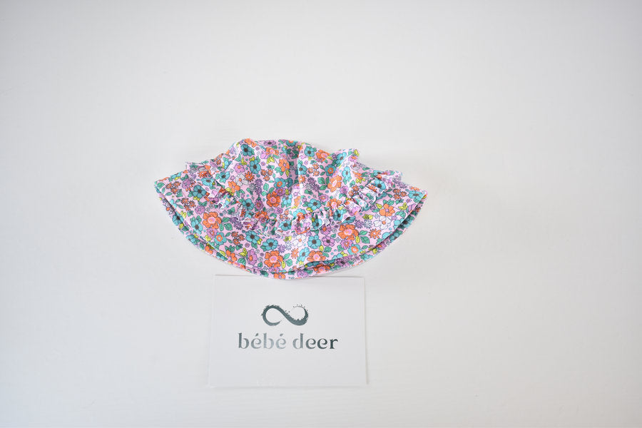 Floral swim hat 12/24 months