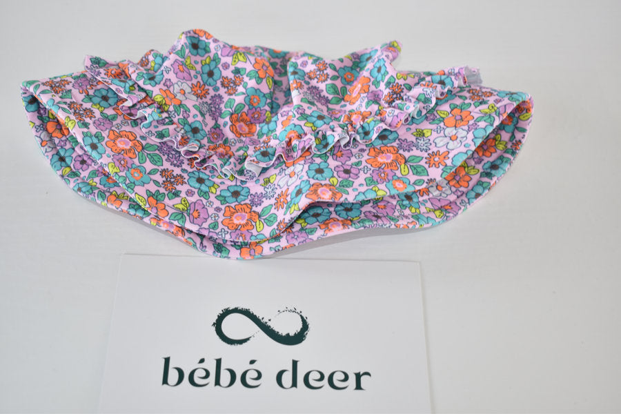 Floral swim hat 12/24 months