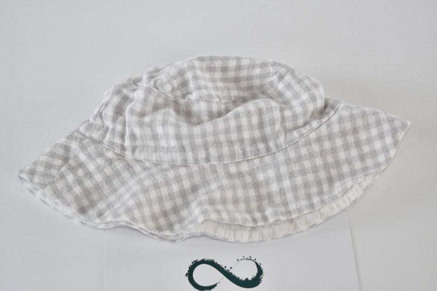 Gingham sun hat