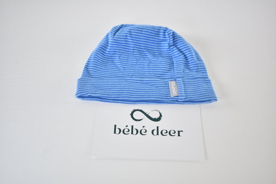 Organic striped hat 12/24 months