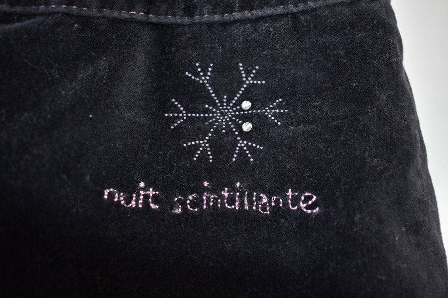 Velour effect "Nuit scintillante" trousers