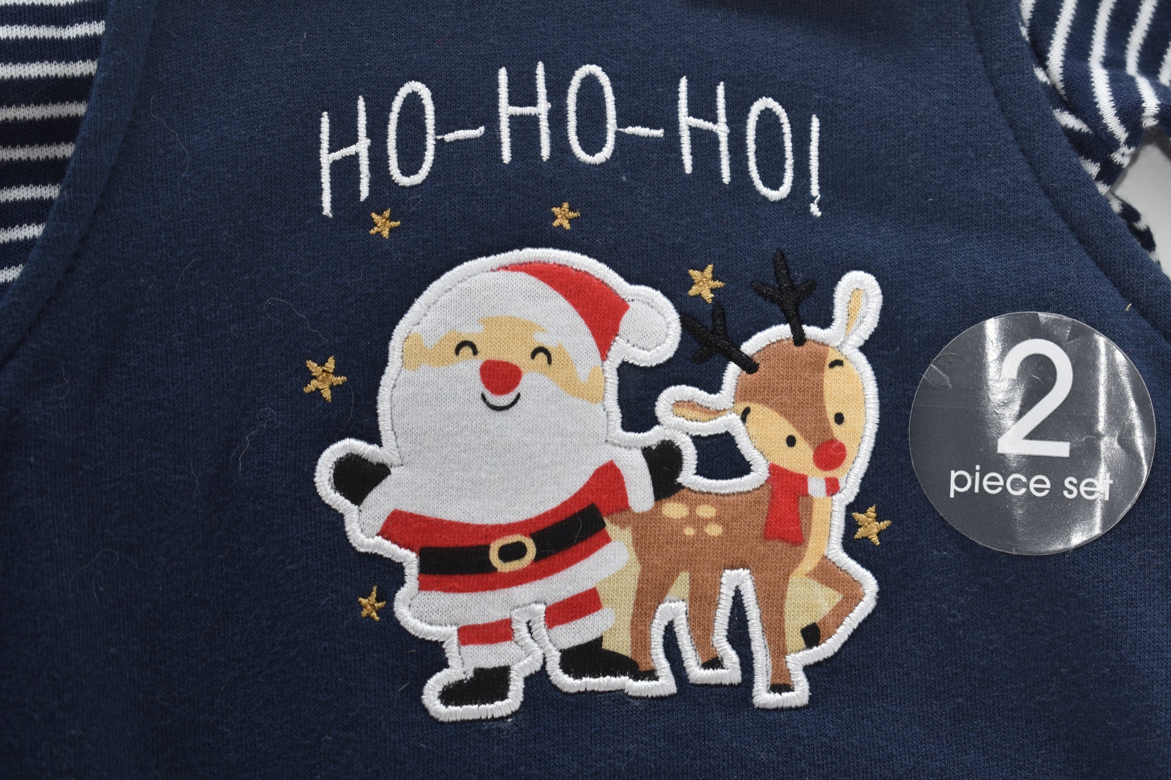 Christmas Santa and reindeer dungaree set (2 pieces)