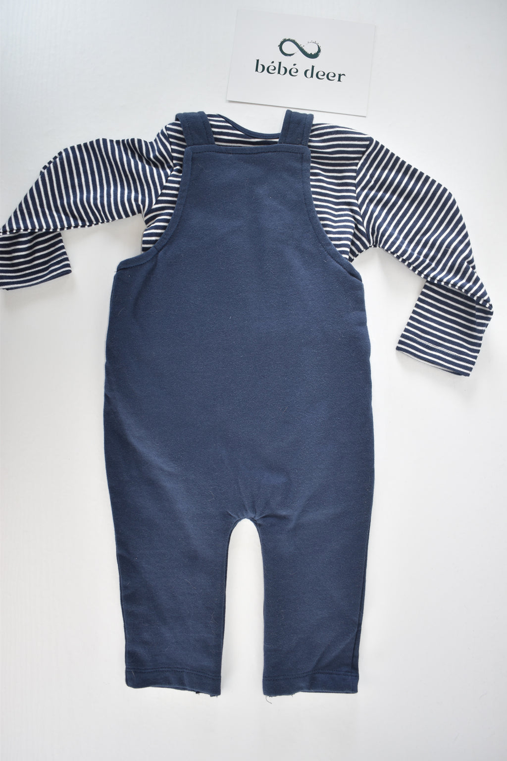 Christmas Santa and reindeer dungaree set (2 pieces)