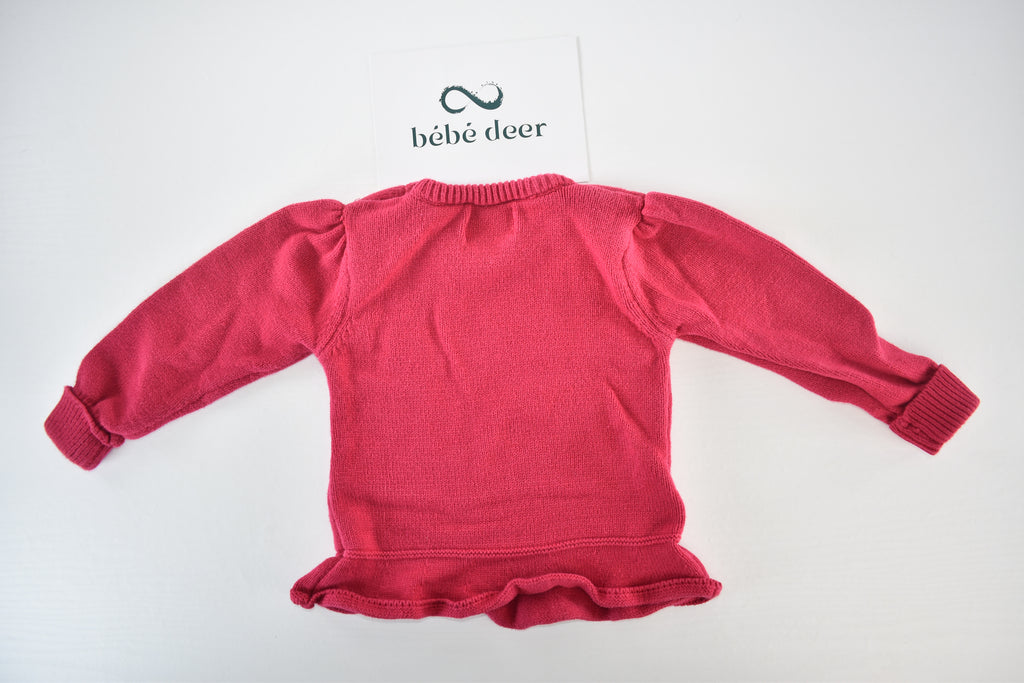 Christmas reindeer knitted peplum jumper