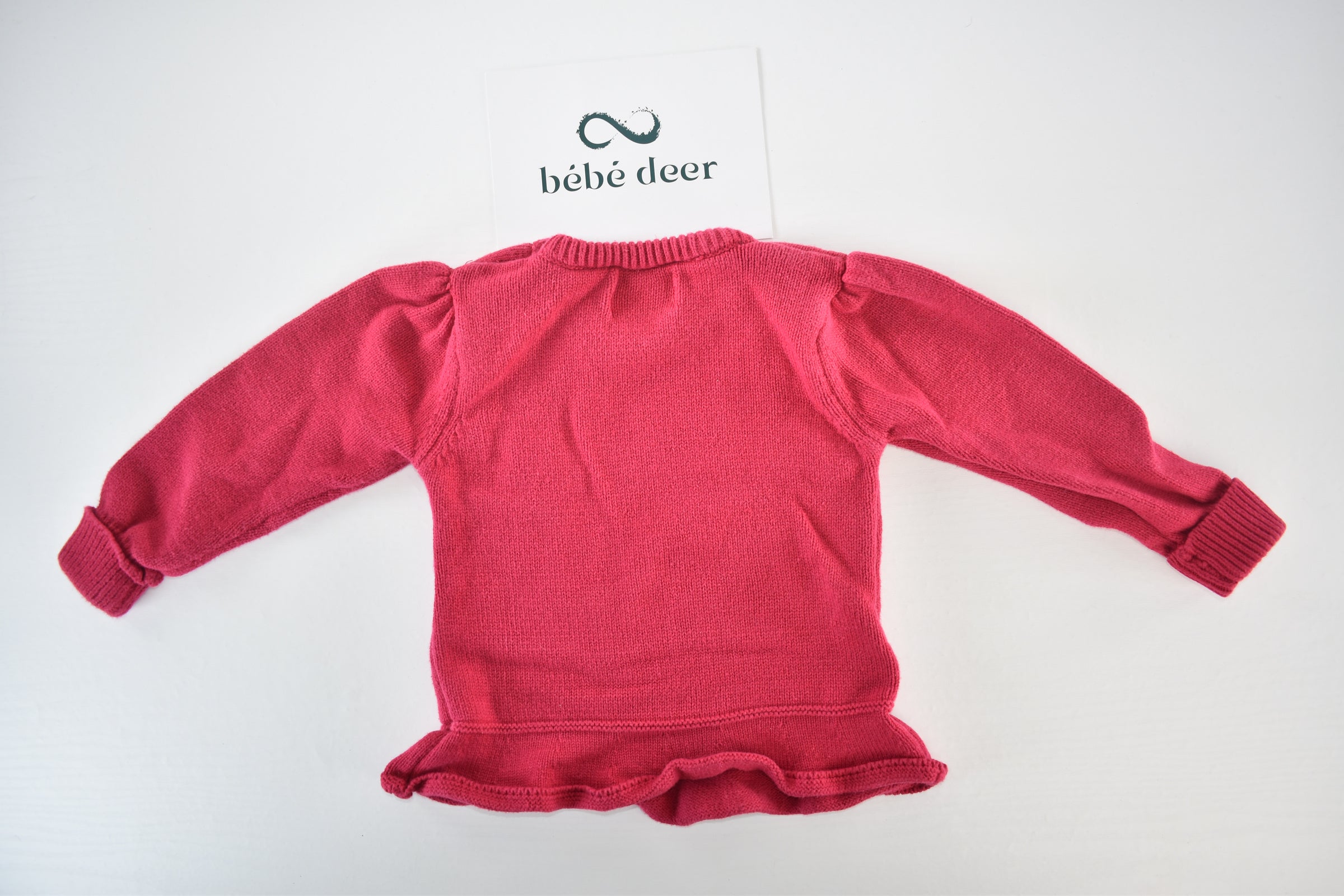 Christmas reindeer knitted peplum jumper