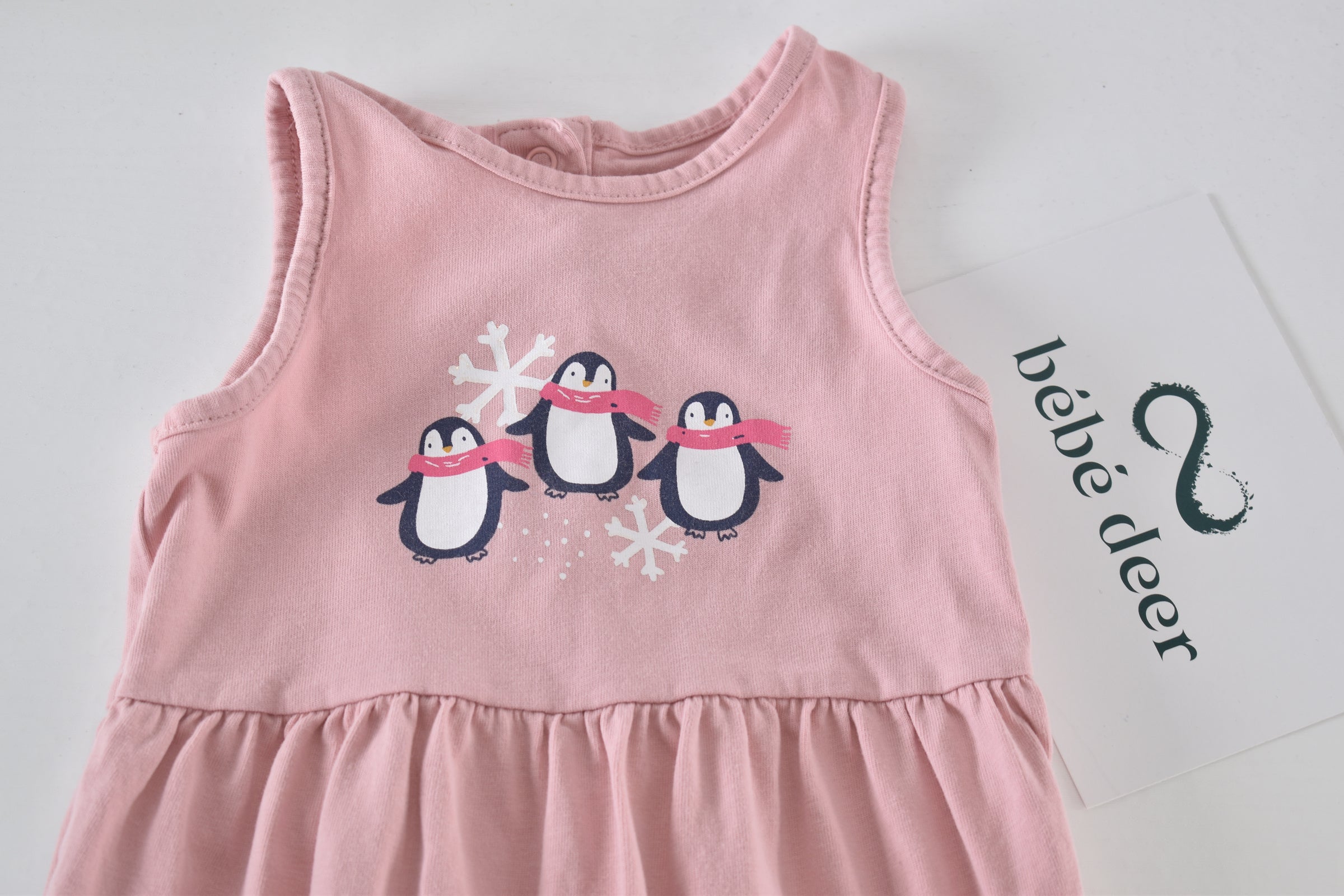 Snowflake penguin dungaree