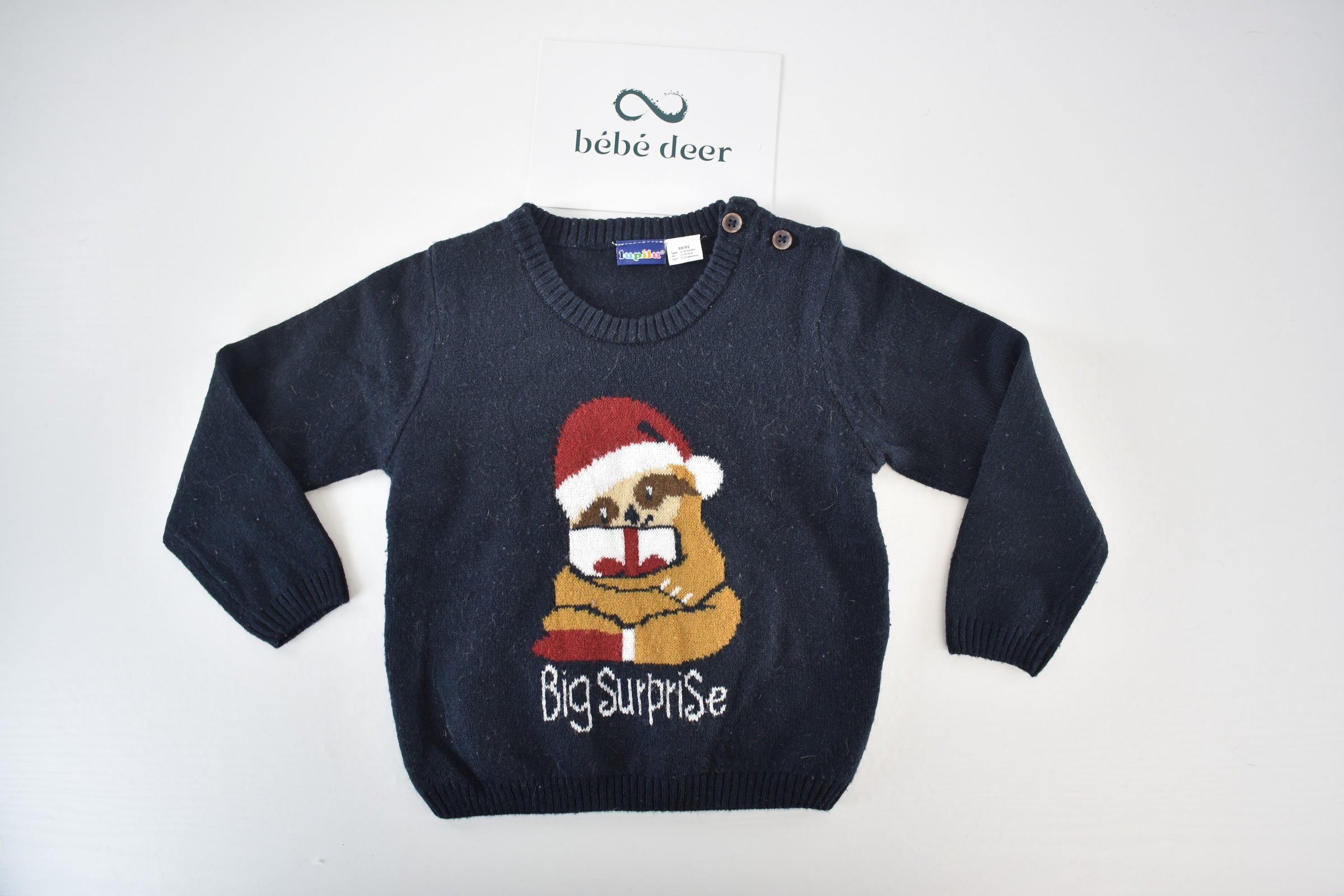 Lupilu Christmas puppy knitted jumper