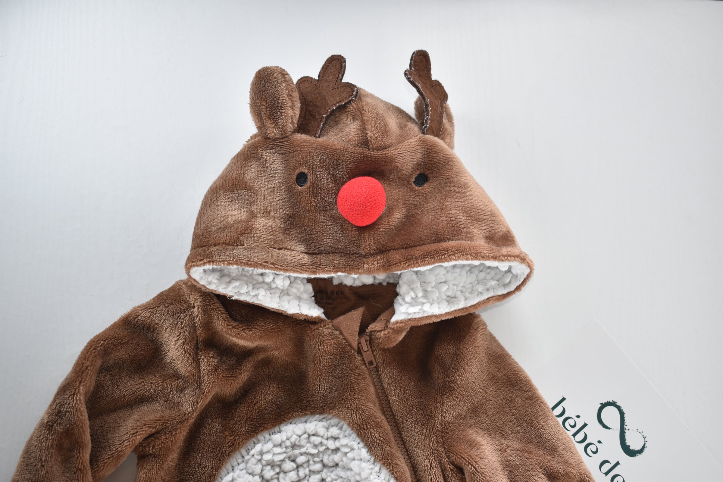 Primark reindeer fleece pramsuit