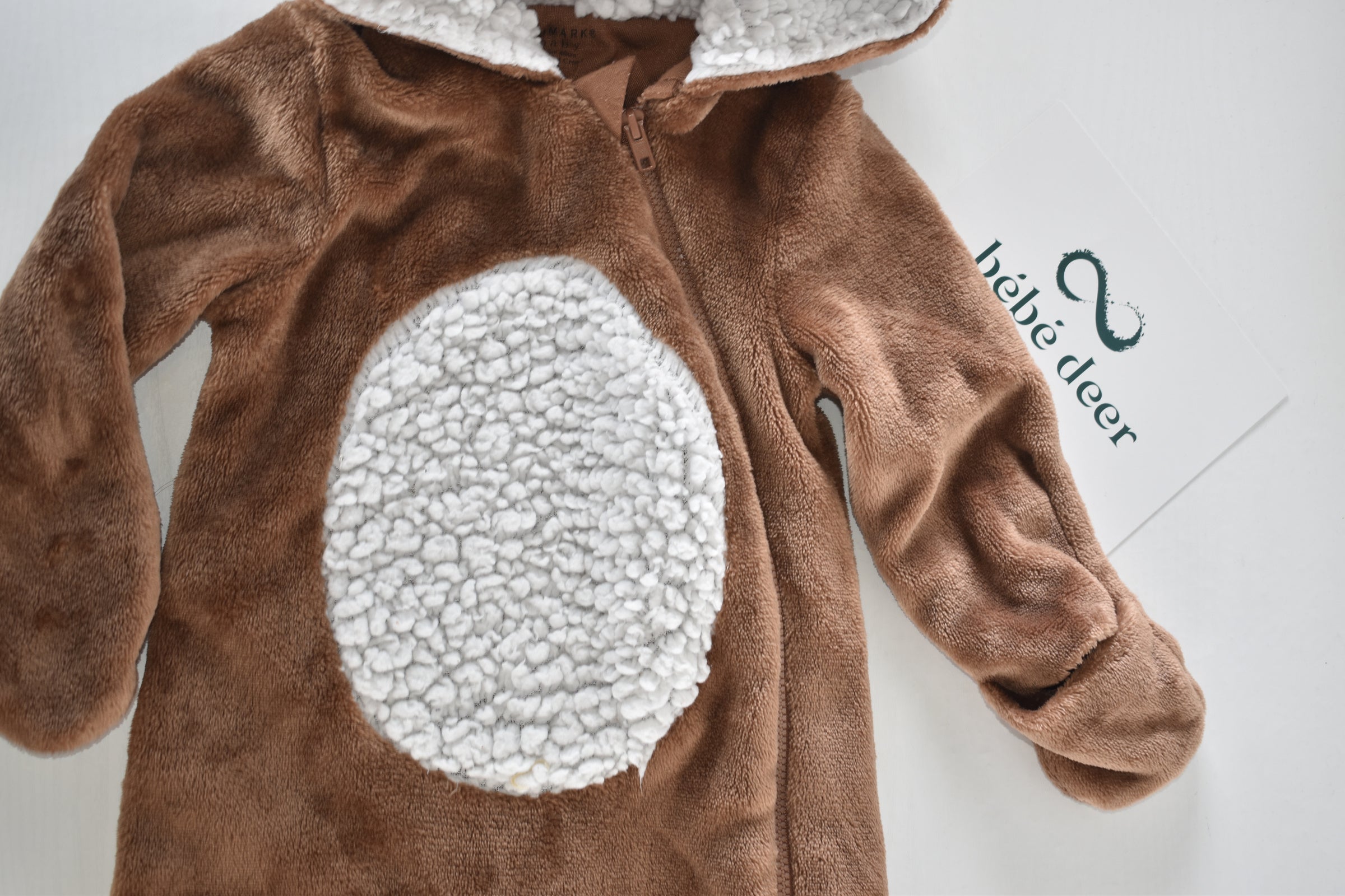 Primark reindeer fleece pramsuit