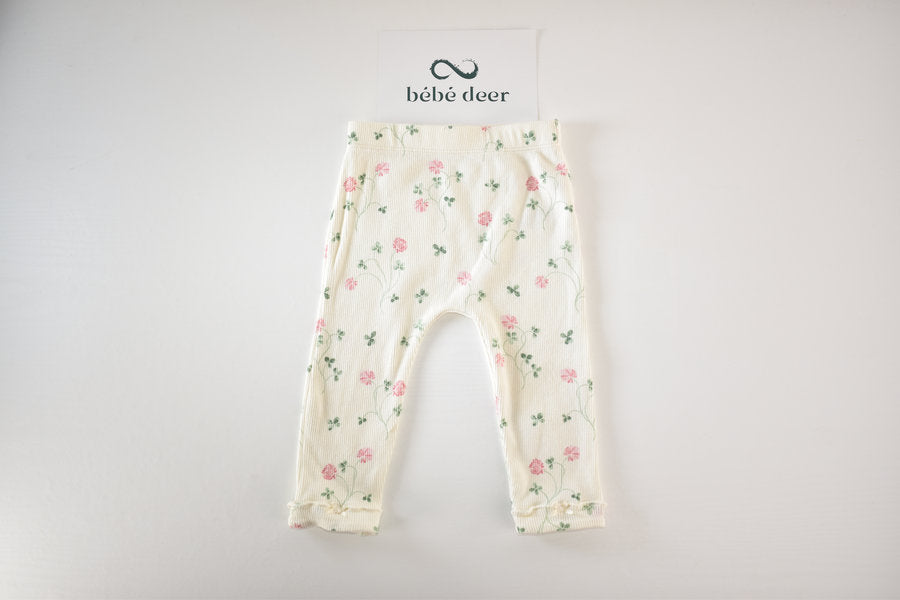 Floral cropped leggings
