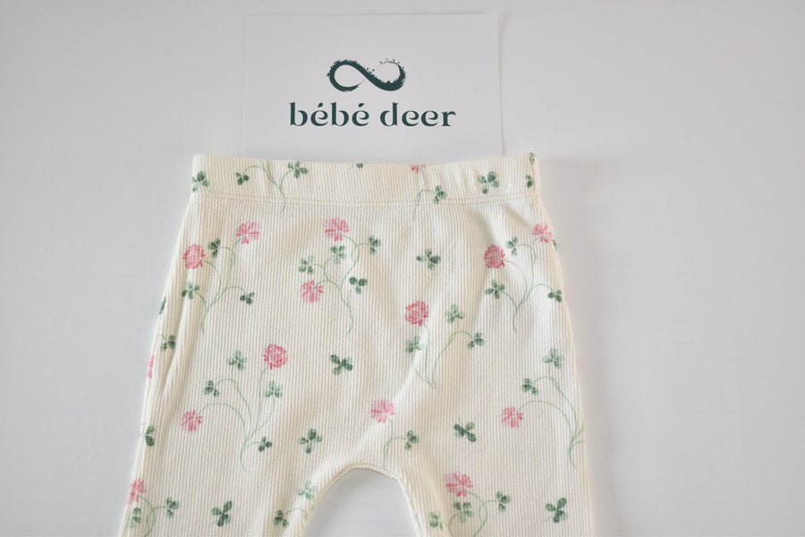 Floral cropped leggings