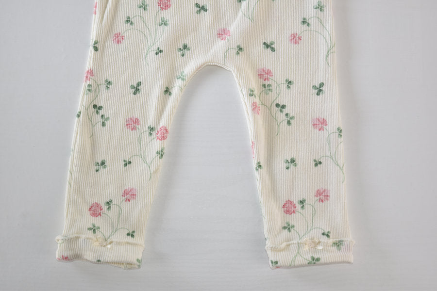 Floral cropped leggings