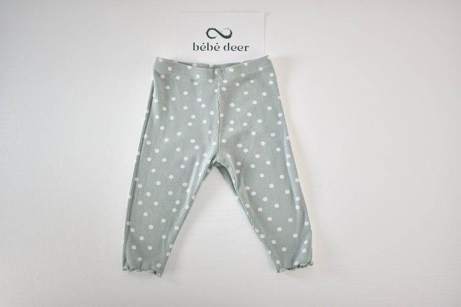 Polka dot cropped leggings