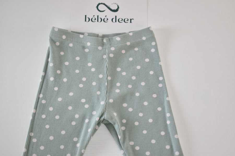 Polka dot cropped leggings