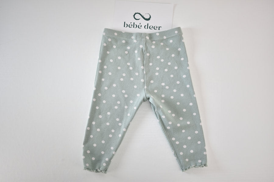 Polka dot cropped leggings