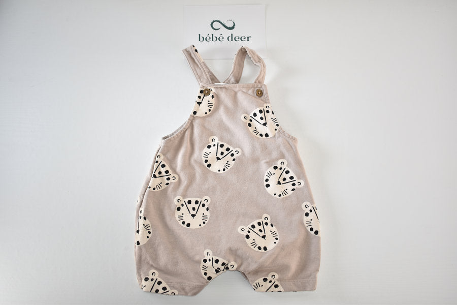 Beige tiger dungarees