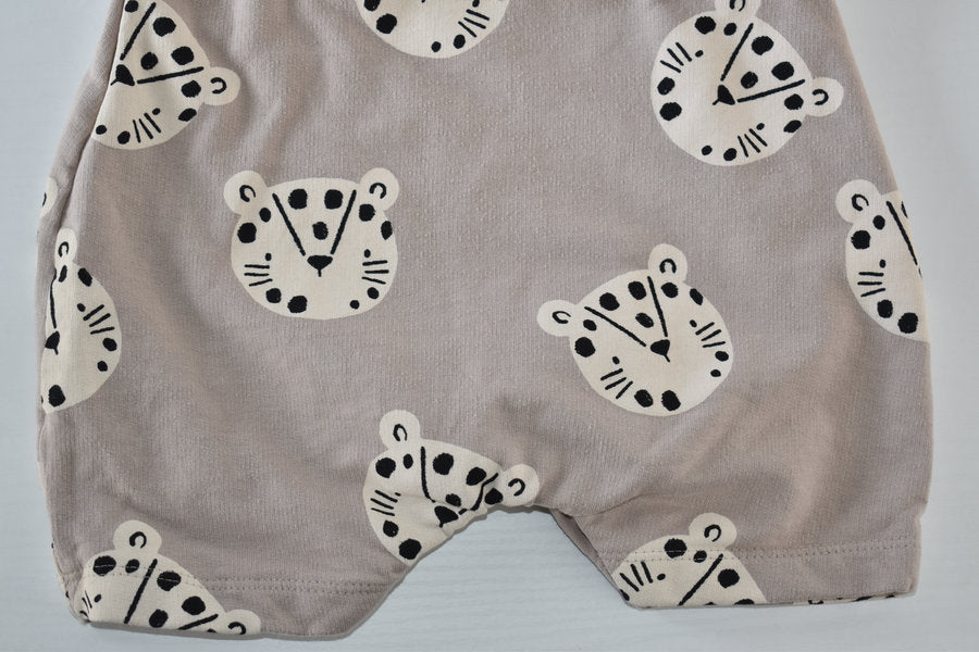Beige tiger dungarees