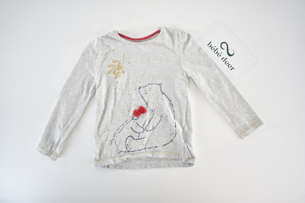 Polar bear top "Daddy gives the best bear hugs"
