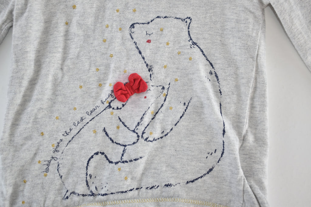 Polar bear top "Daddy gives the best bear hugs"
