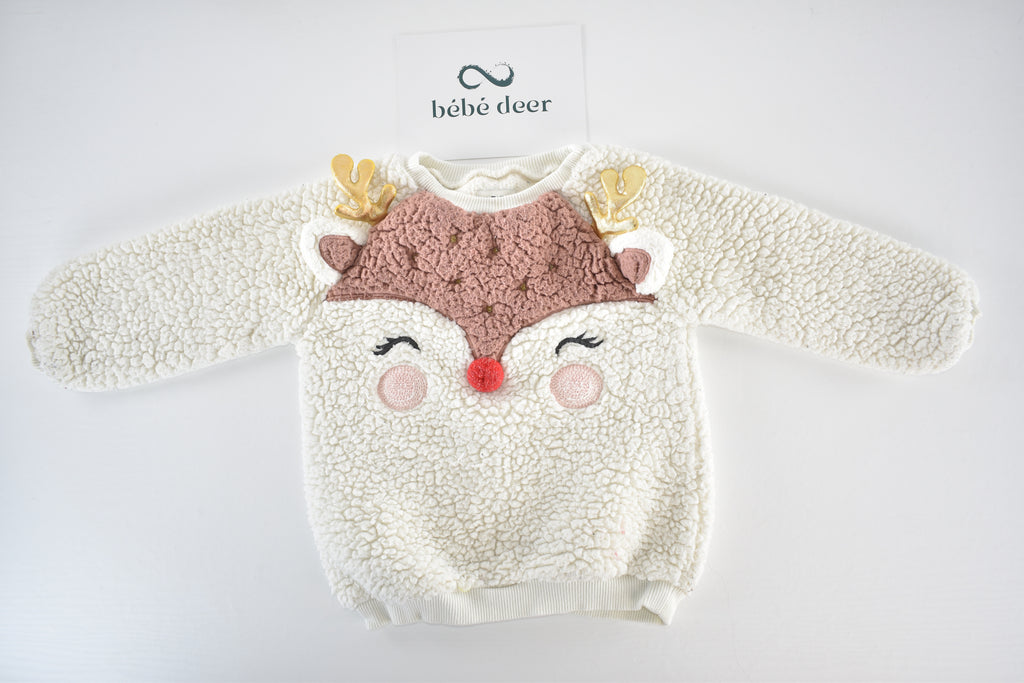 Reindeer teddy jumper
