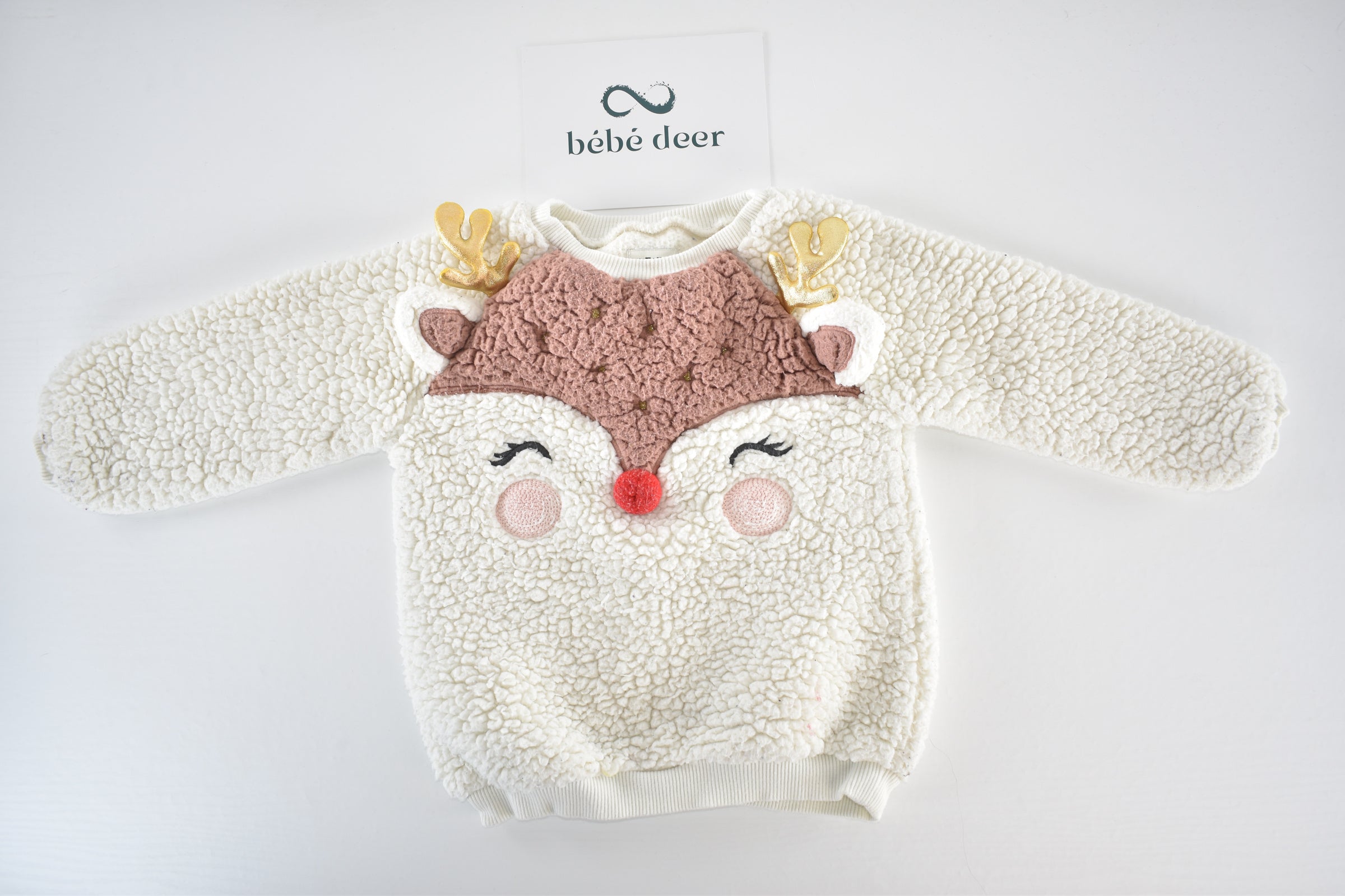 Reindeer teddy jumper