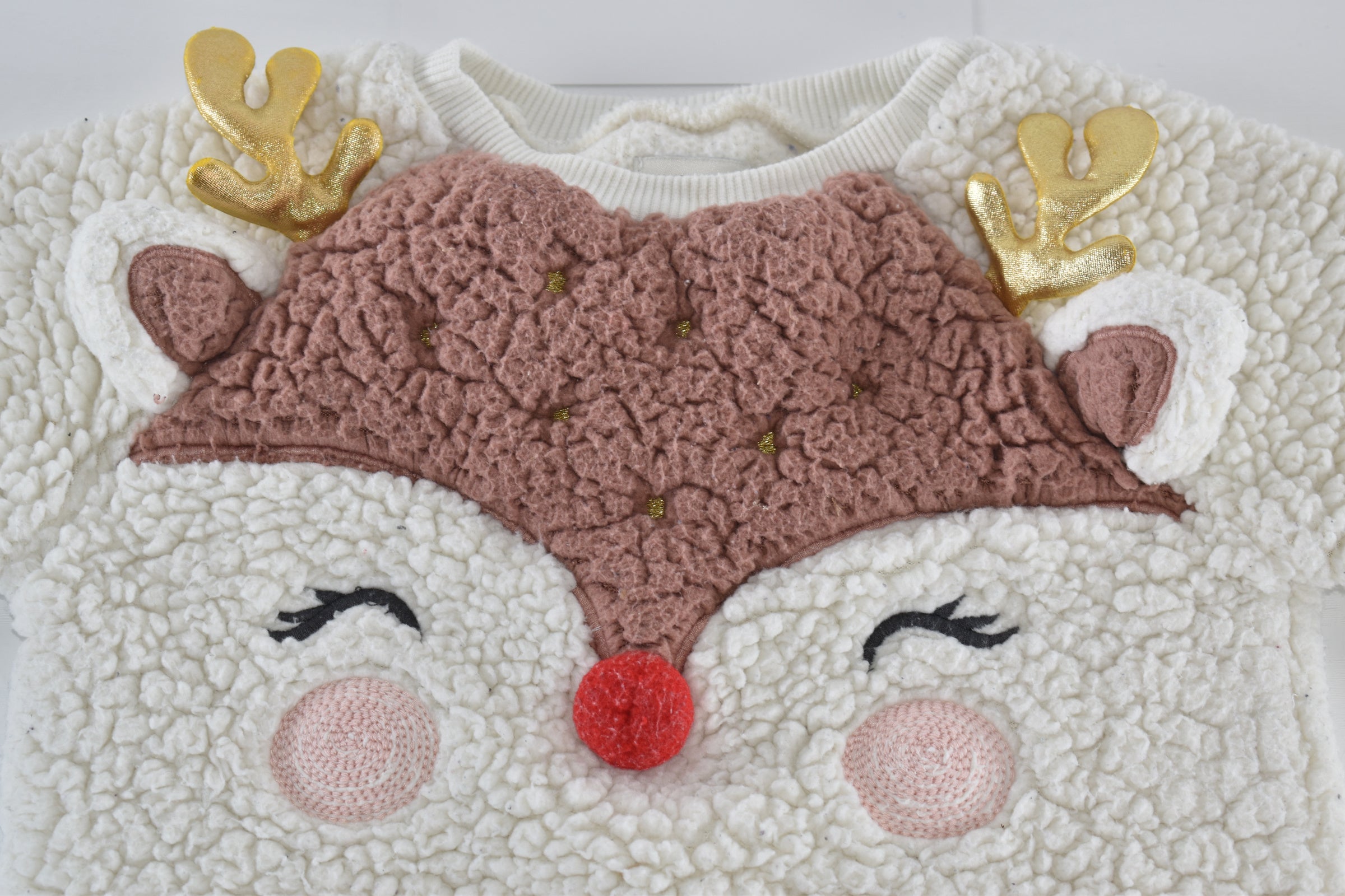 Reindeer teddy jumper